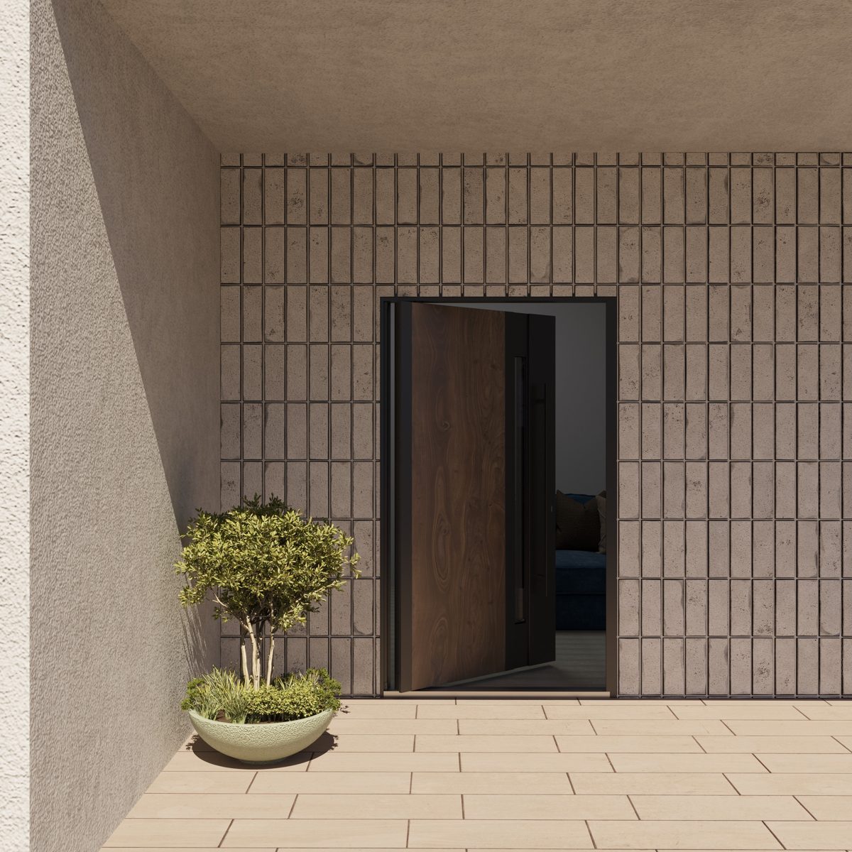Meridian 1163 Exterior Pivot door view 7