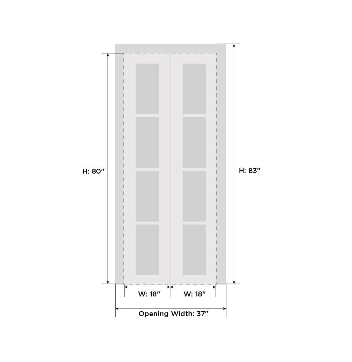 Essential 0111 Bi-Fold door view 4