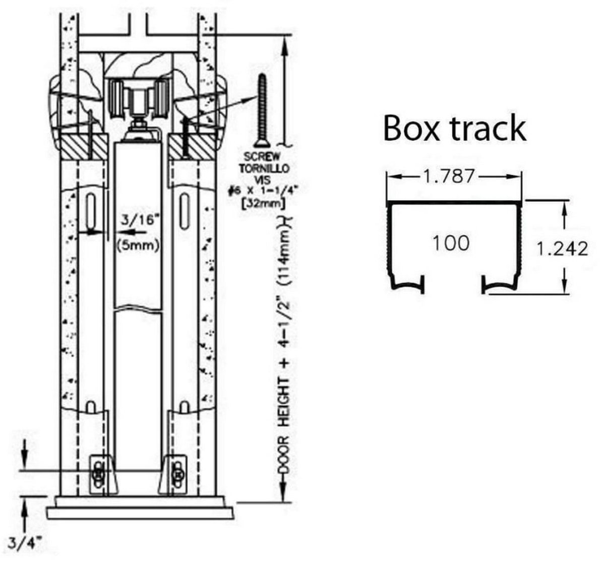 Essential 3002 Double Pocket door view 8