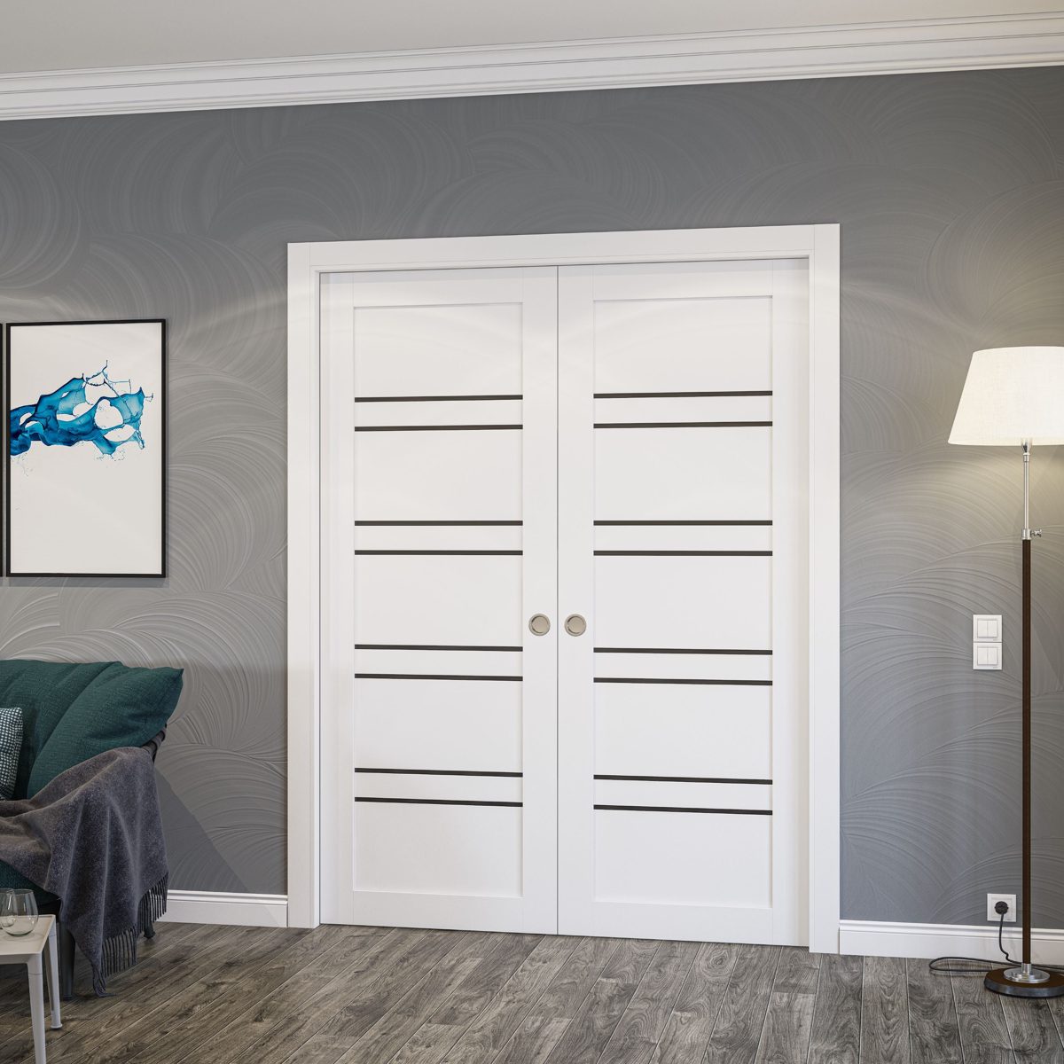 Essential 4901 Double Pocket door view 2