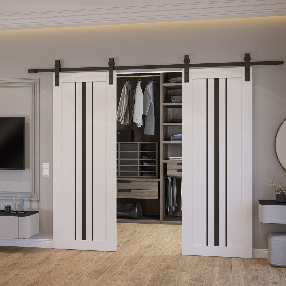 Essential 4903 Double Barn door view 2