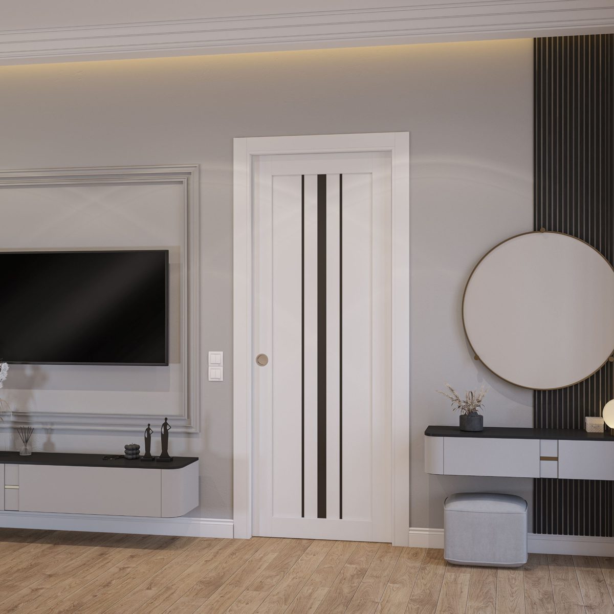 Essential 4903 Interior Slab door view 2