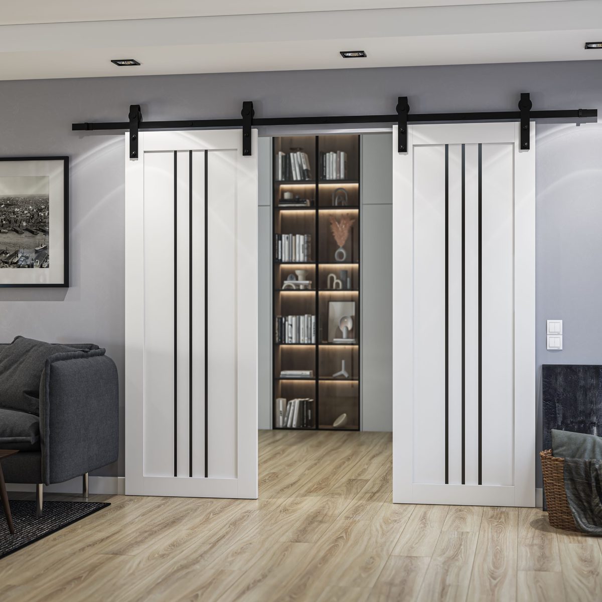 Essential 4906 Double Barn door view 2