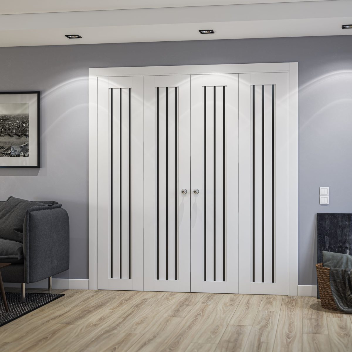 Essential 4906 Double Bi-Fold door view 2