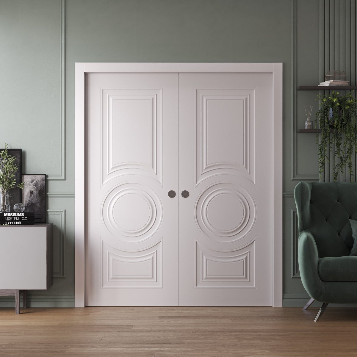 Essential 9801 Double Pocket door view 2