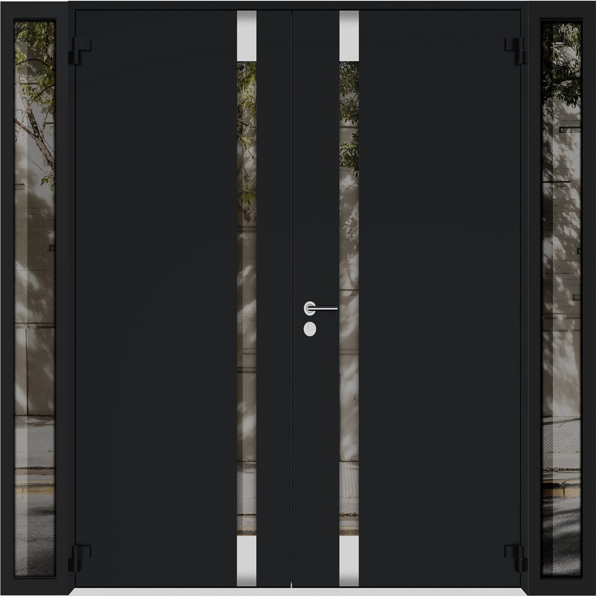 Aurora 6777 Exterior Aluminum Double door view 2