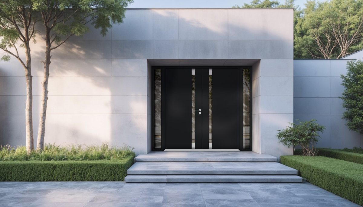 Aurora 6777 Exterior Aluminum Double door view 3