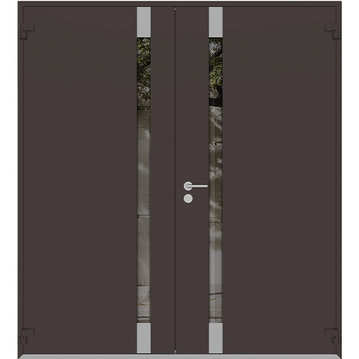 Aurora 6777 Exterior Aluminum Double door view 6