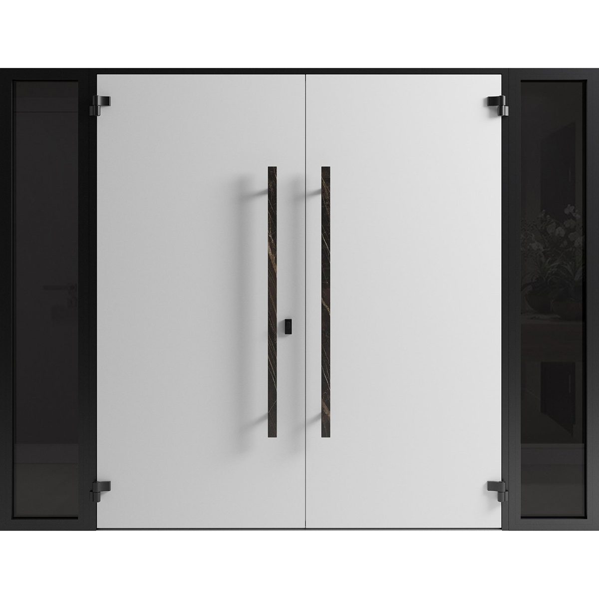 Slate 0118 Exterior Aluminum Double door view 2