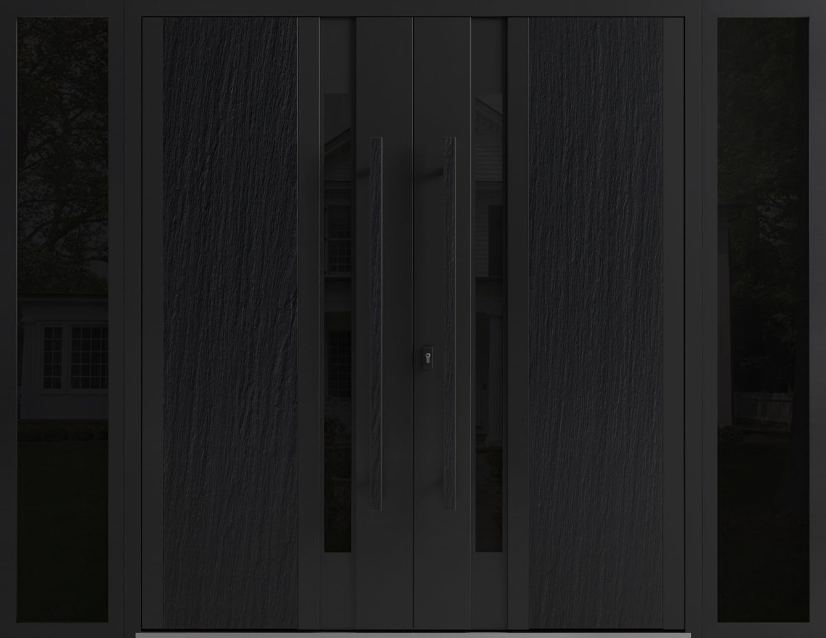 Slate 0163 Exterior Aluminum Double door — Doors Near Me, Los Angeles