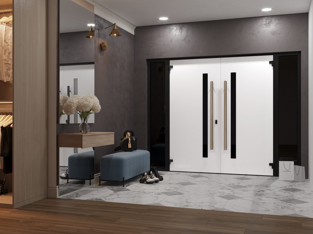 Slate 0163 Exterior Aluminum Double door view 8