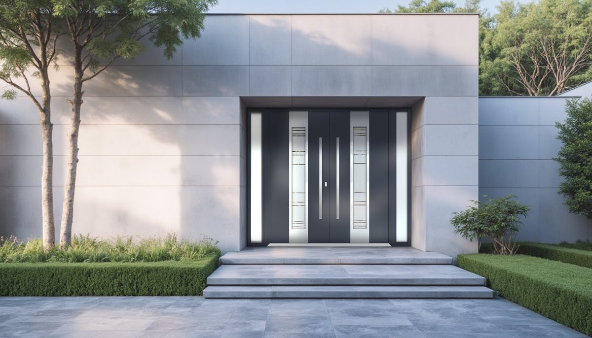 Vero 0757 Exterior Aluminum Double door view 3
