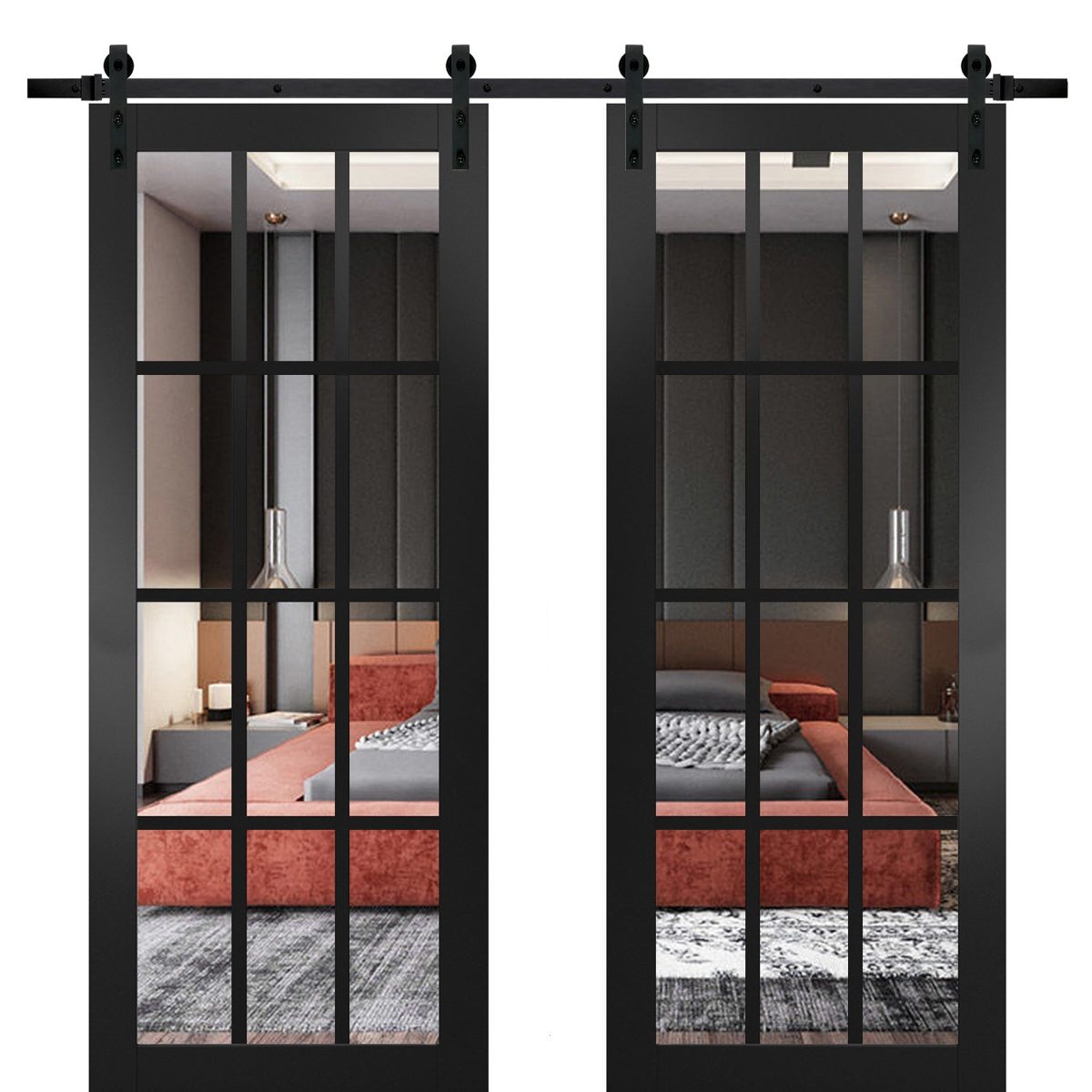Belmont 3355 Double Barn door — Doors Near Me, Los Angeles