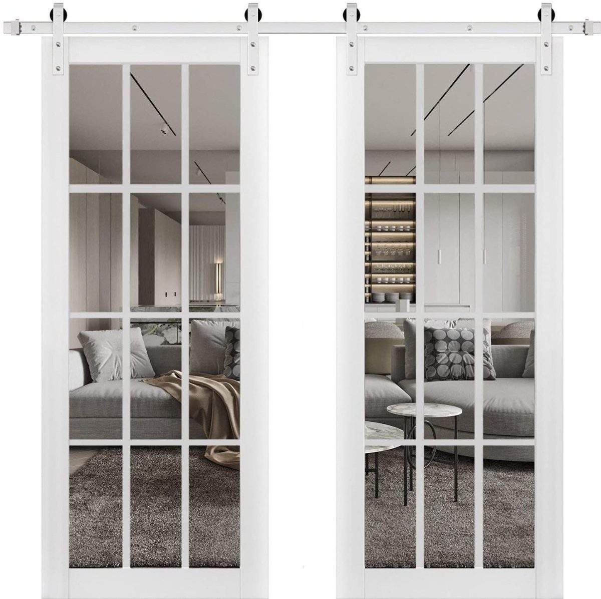 Belmont 3355 Double Barn door view 5