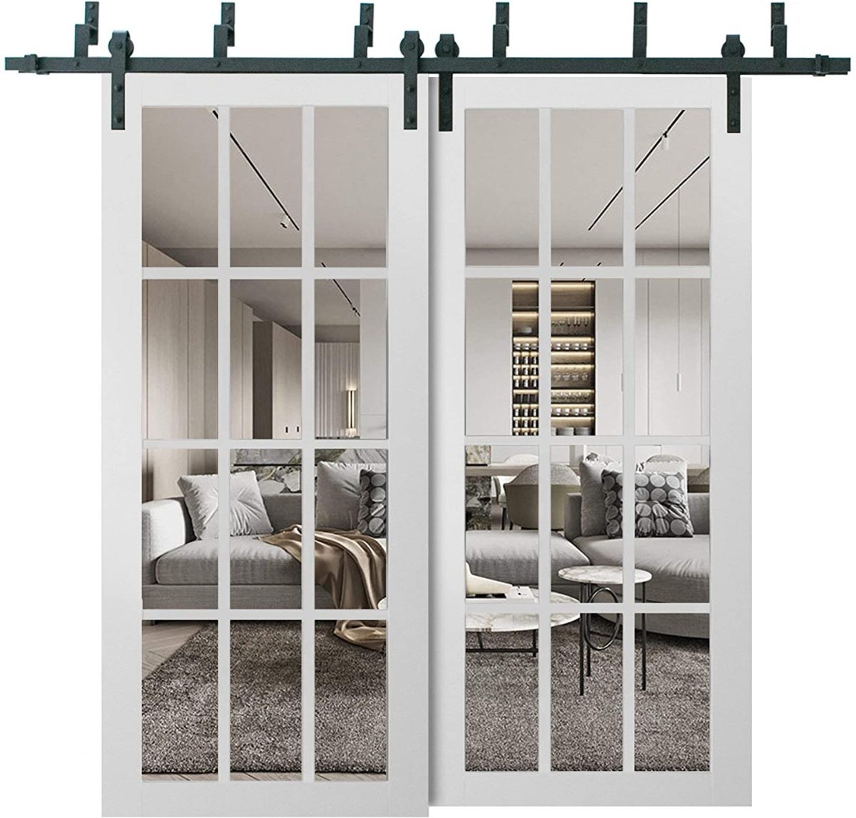 Belmont 3355 Double Barn — Bypass door view 5