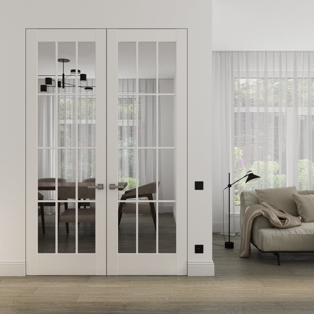 Belmont 3355 Double Frameless door view 6