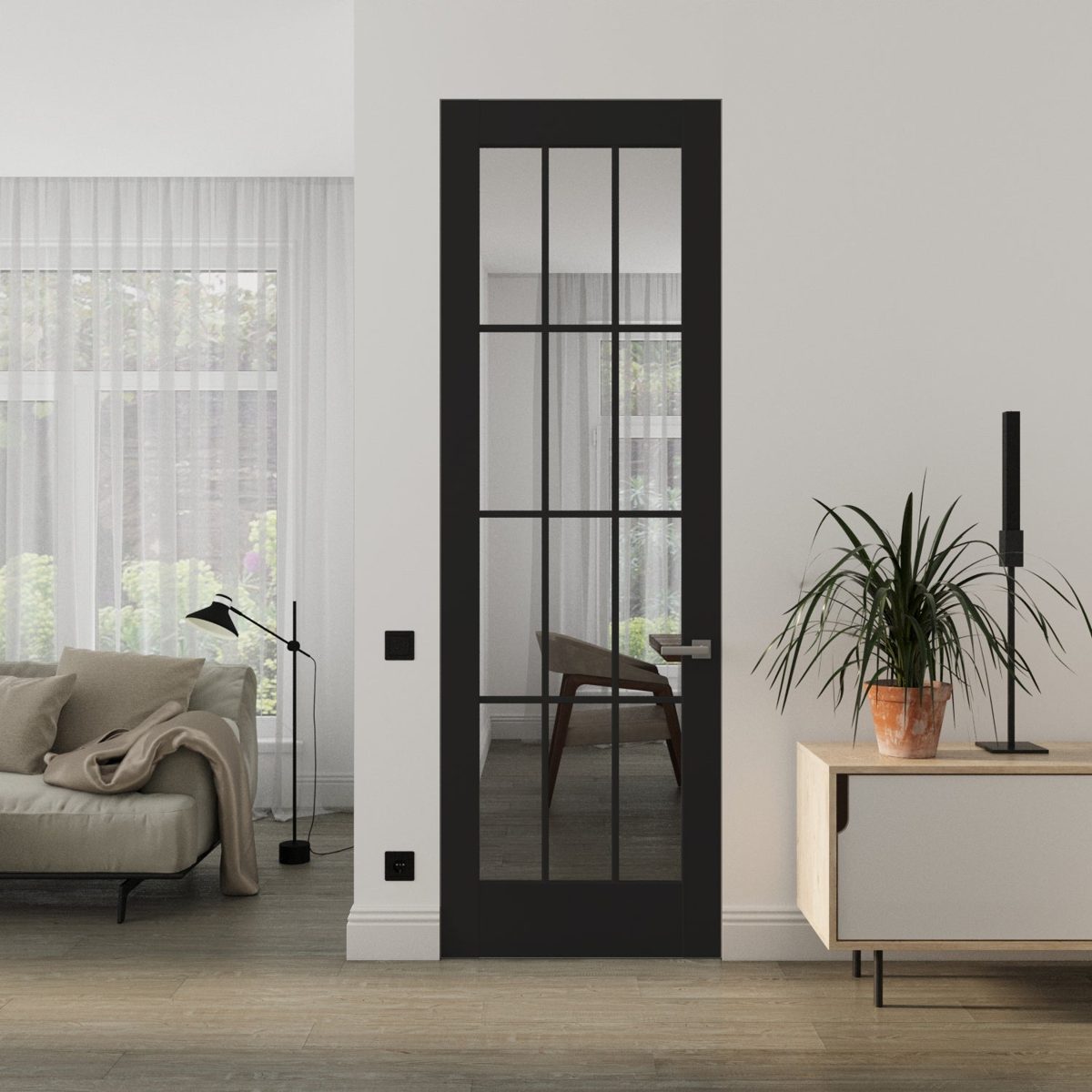 Belmont 3355 Frameless door view 2