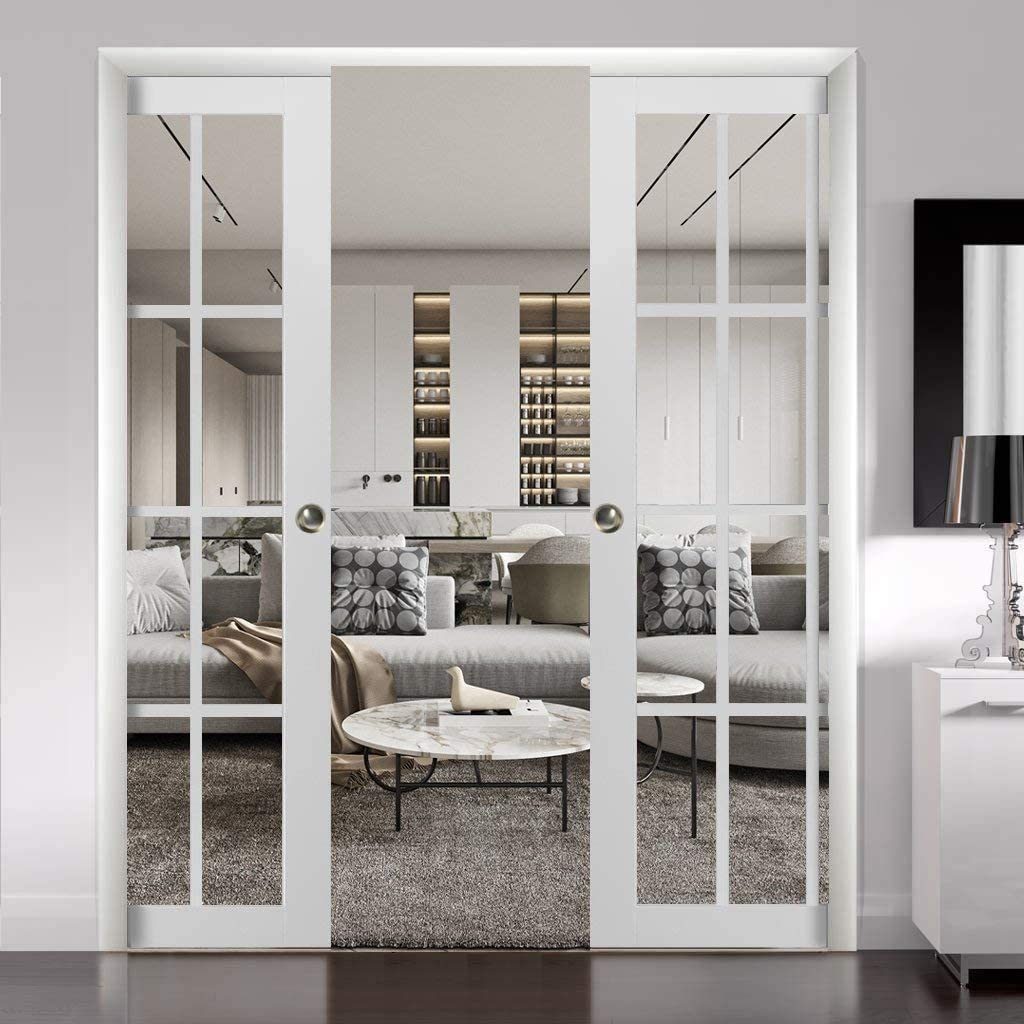 Belmont 3355 Double Pocket door view 6