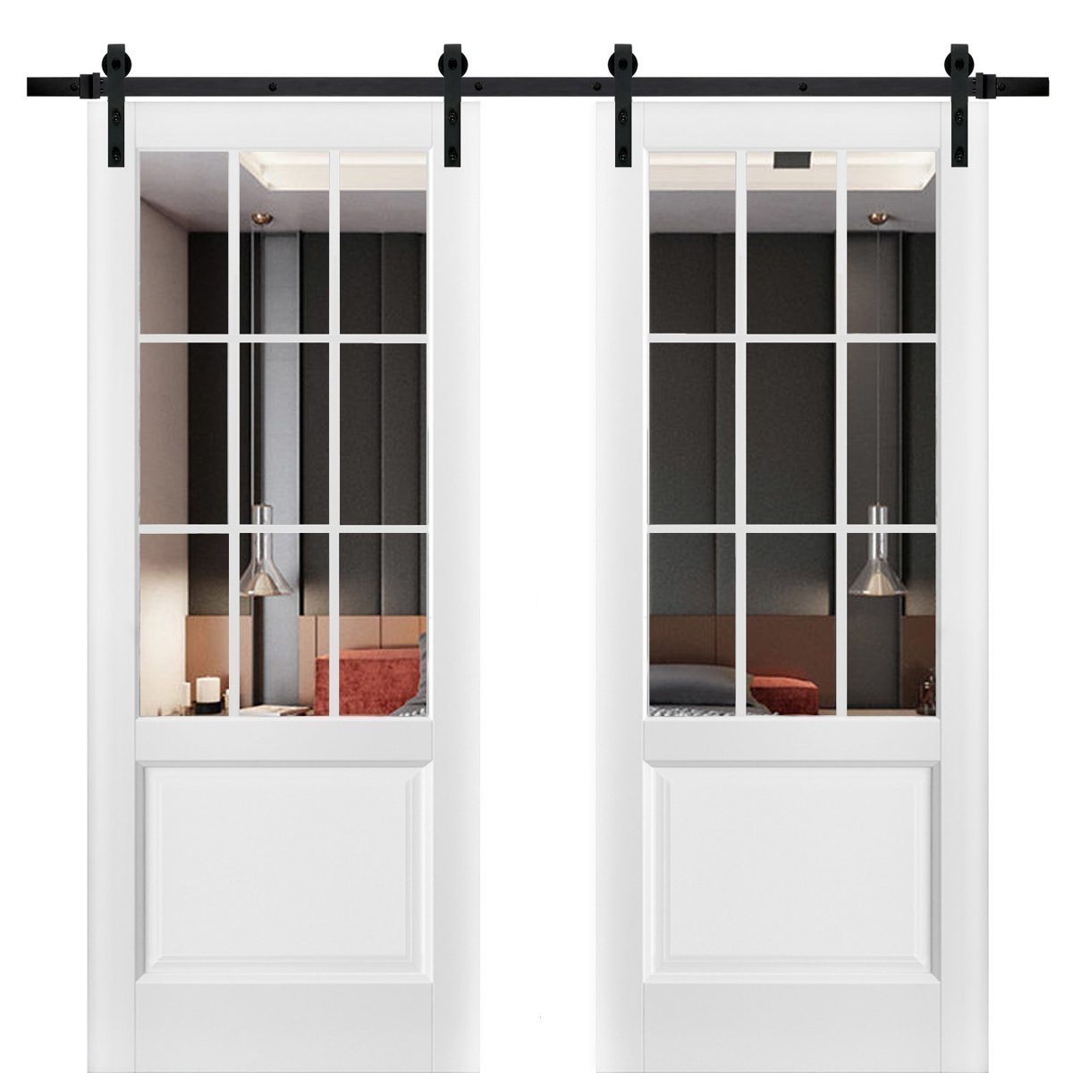 Belmont 3599 Double Barn door — Doors Near Me, Los Angeles