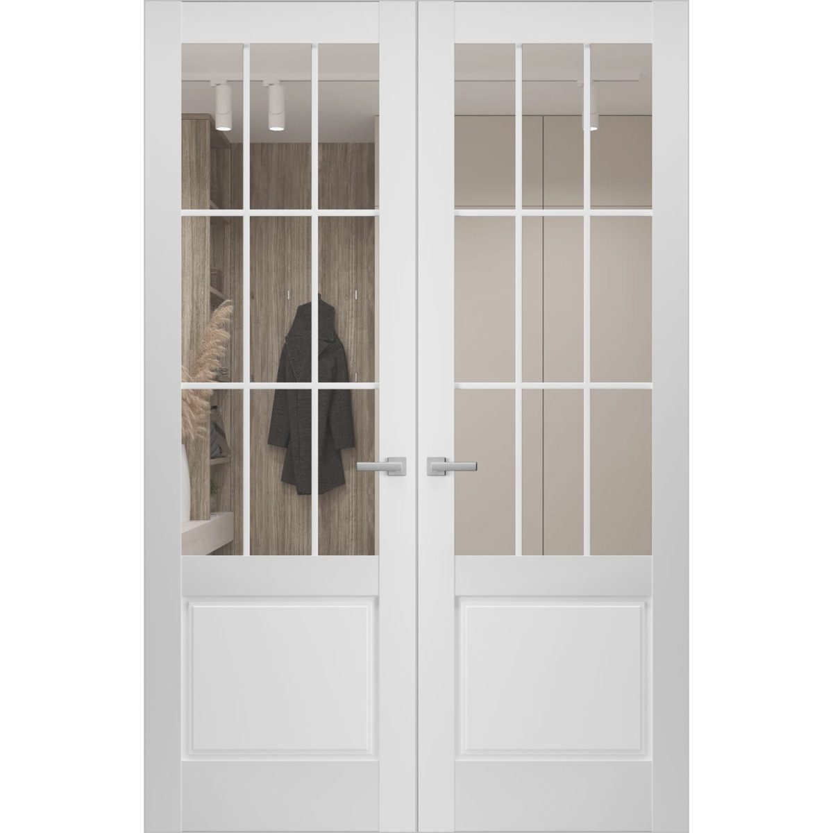 Belmont 3599 Double Frameless door — Doors Near Me, Los Angeles