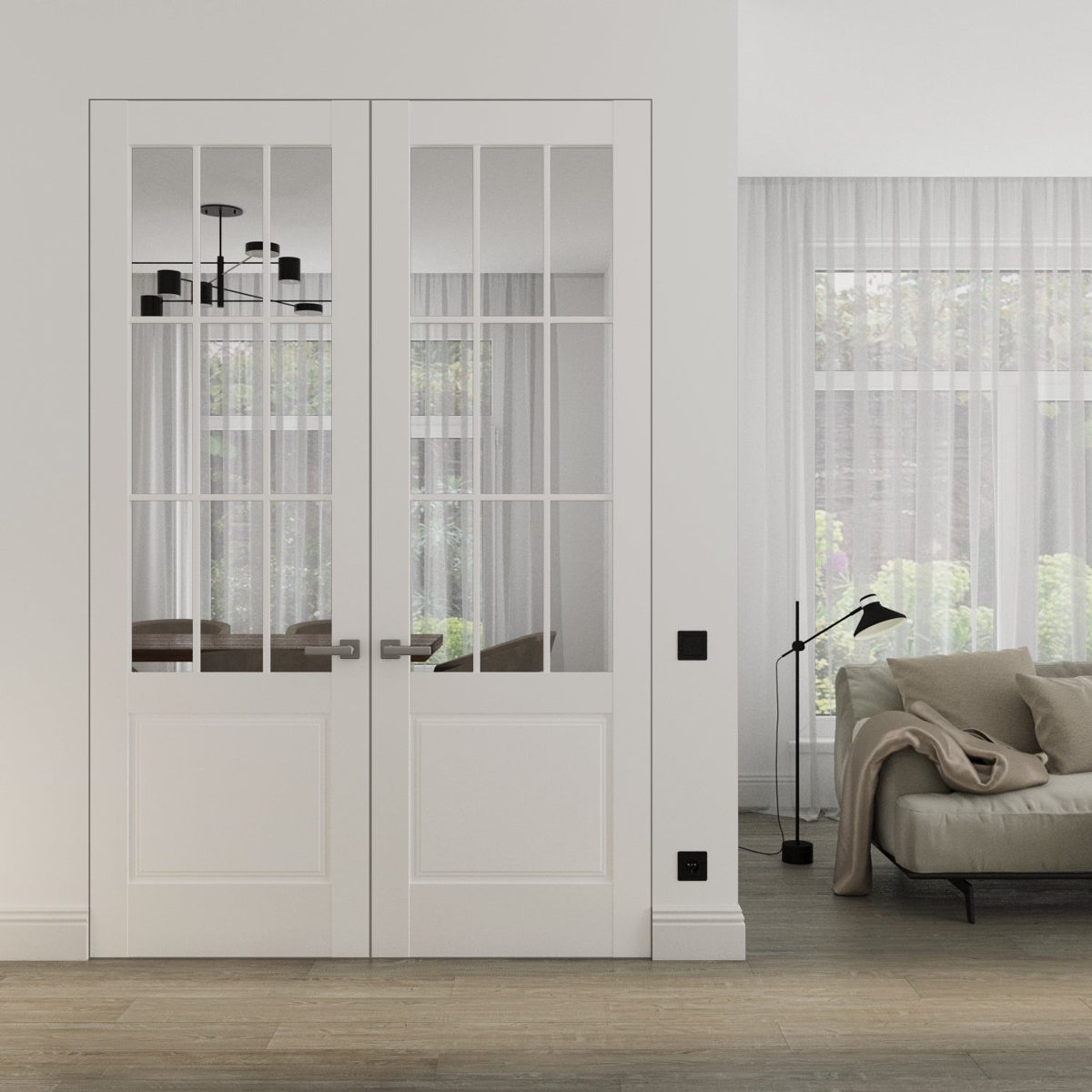 Belmont 3599 Double Frameless door view 2