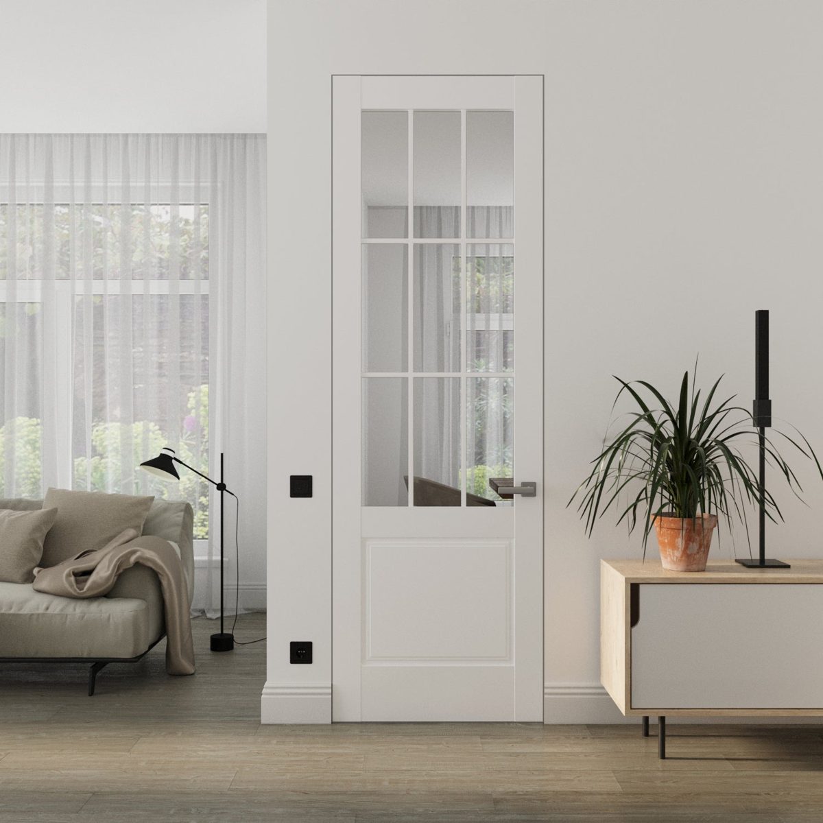 Belmont 3599 Frameless door view 2