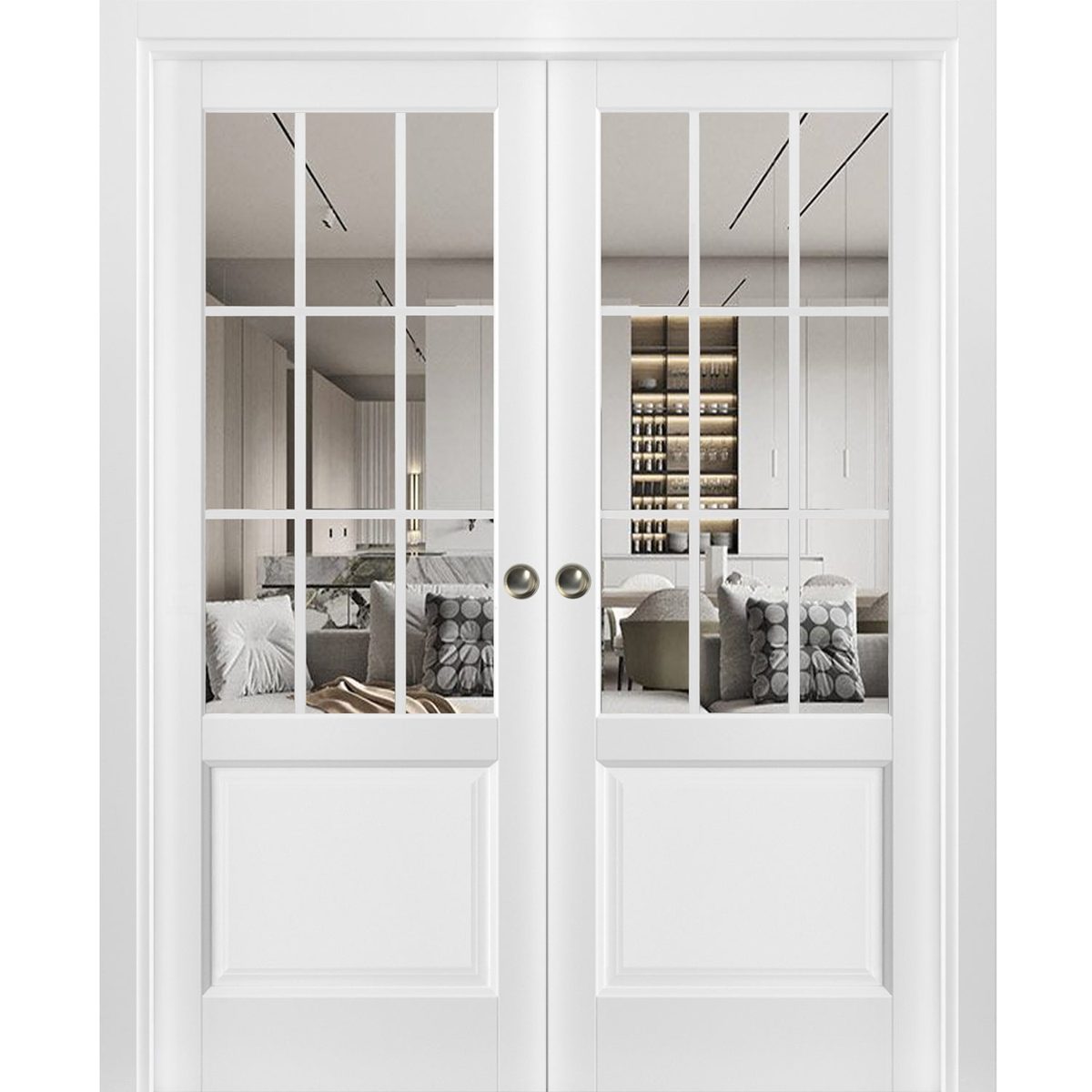 Belmont 3599 Double Pocket door — Doors Near Me, Los Angeles