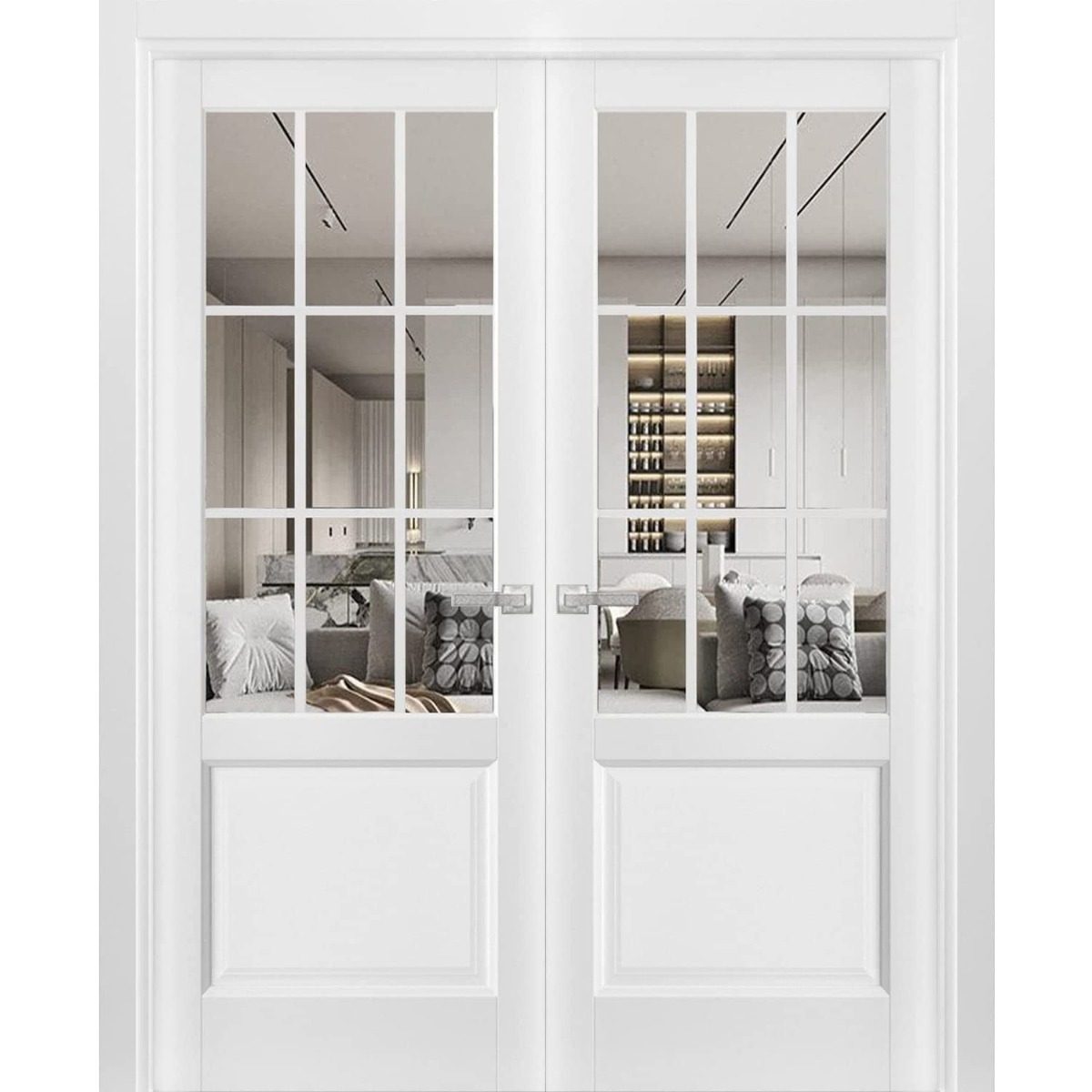 Belmont 3599 Double French Swing door — Doors Near Me, Los Angeles