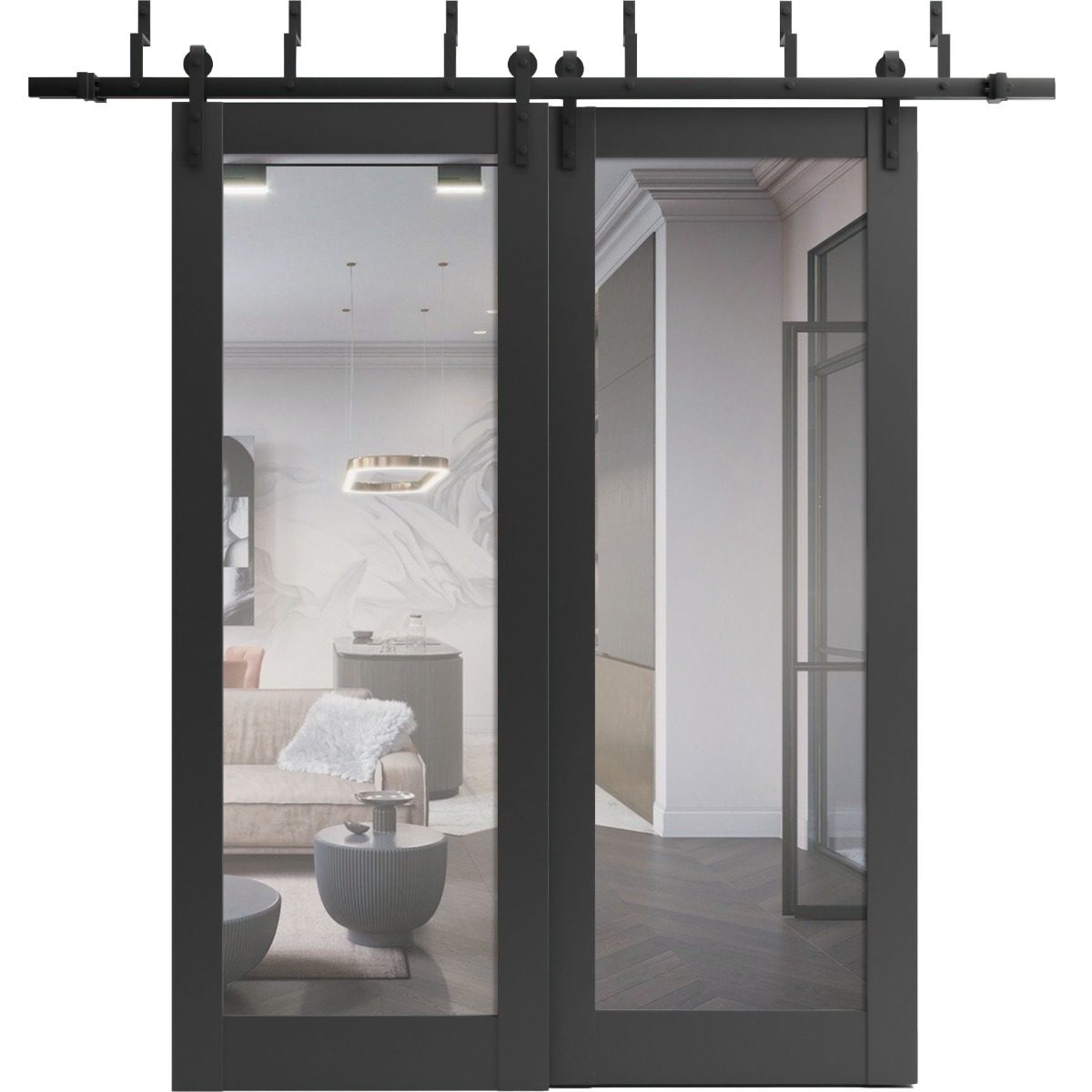 Solara 1299 Double Barn — Bypass door — Doors Near Me, Los Angeles