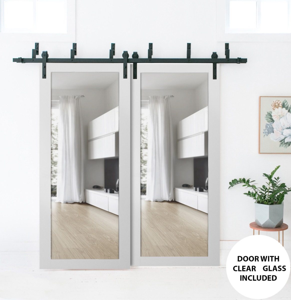 Solara 2166 Double Barn — Bypass door view 6