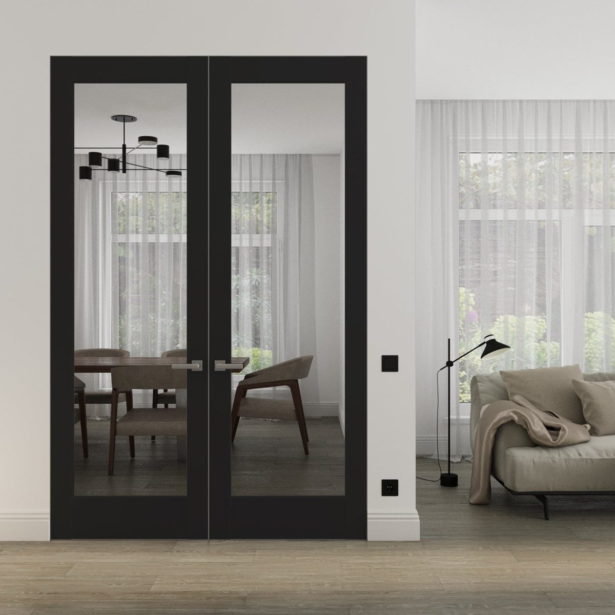 Solara 2166 Double Frameless door view 2