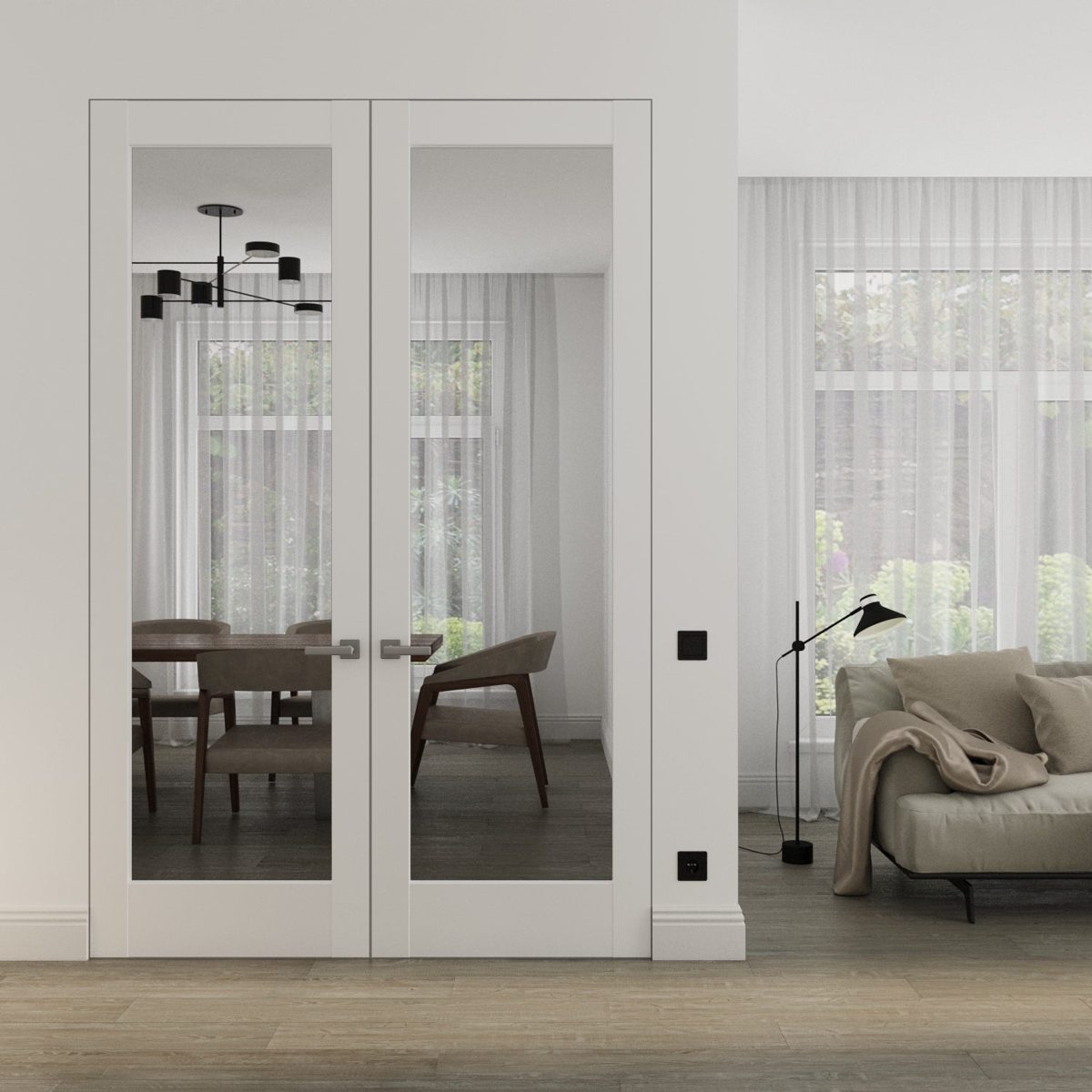 Solara 2166 Double Frameless door view 6