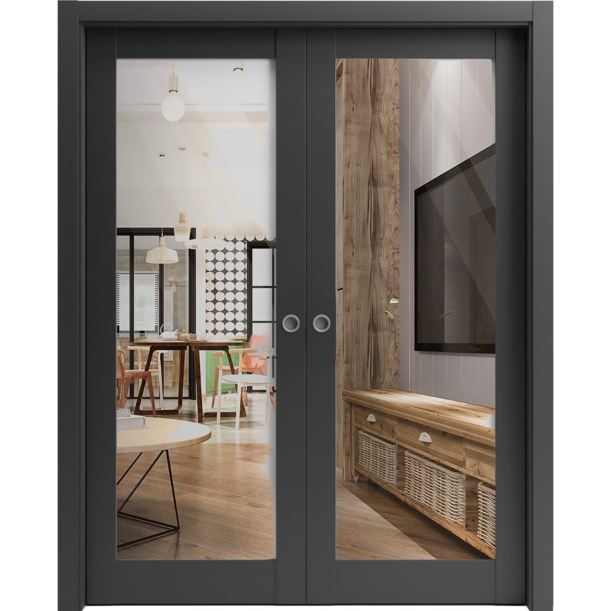 Solara 2166 Double Pocket door — Doors Near Me, Los Angeles