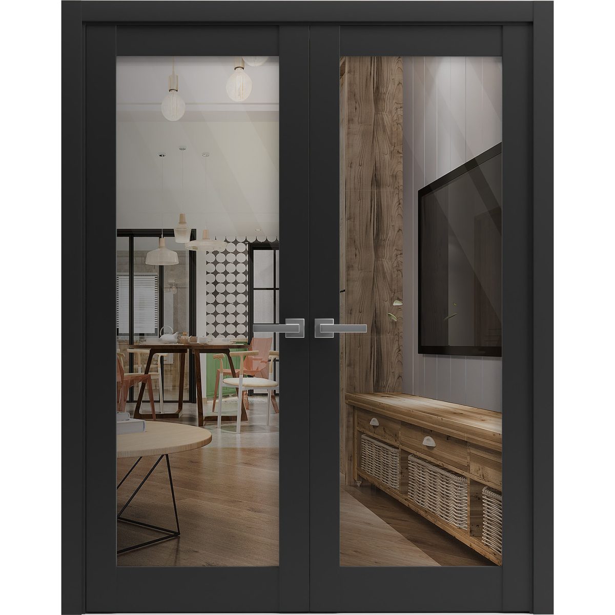 Solara 2166 Double French Swing door — Doors Near Me, Los Angeles
