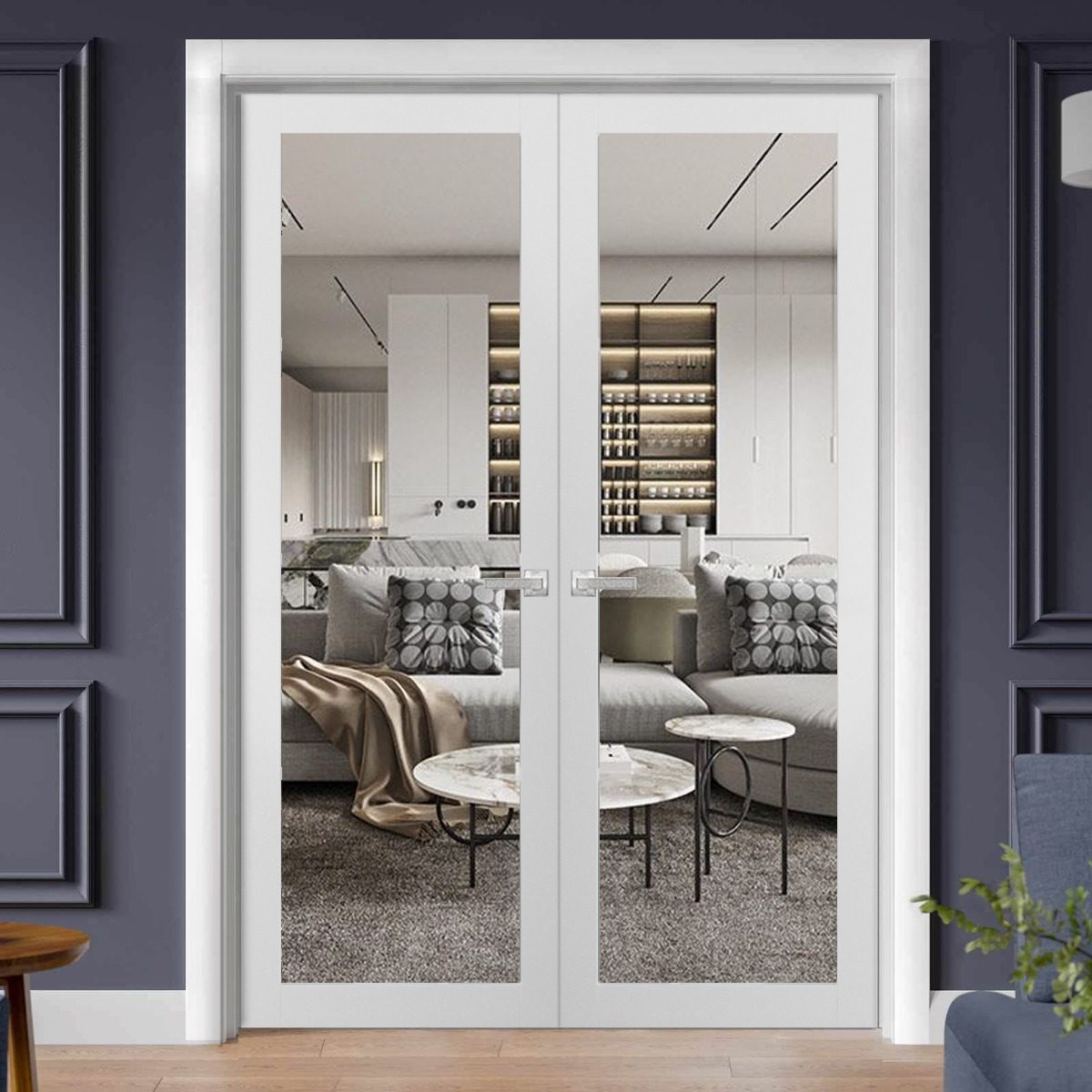 Solara 2166 Double French Swing door view 7