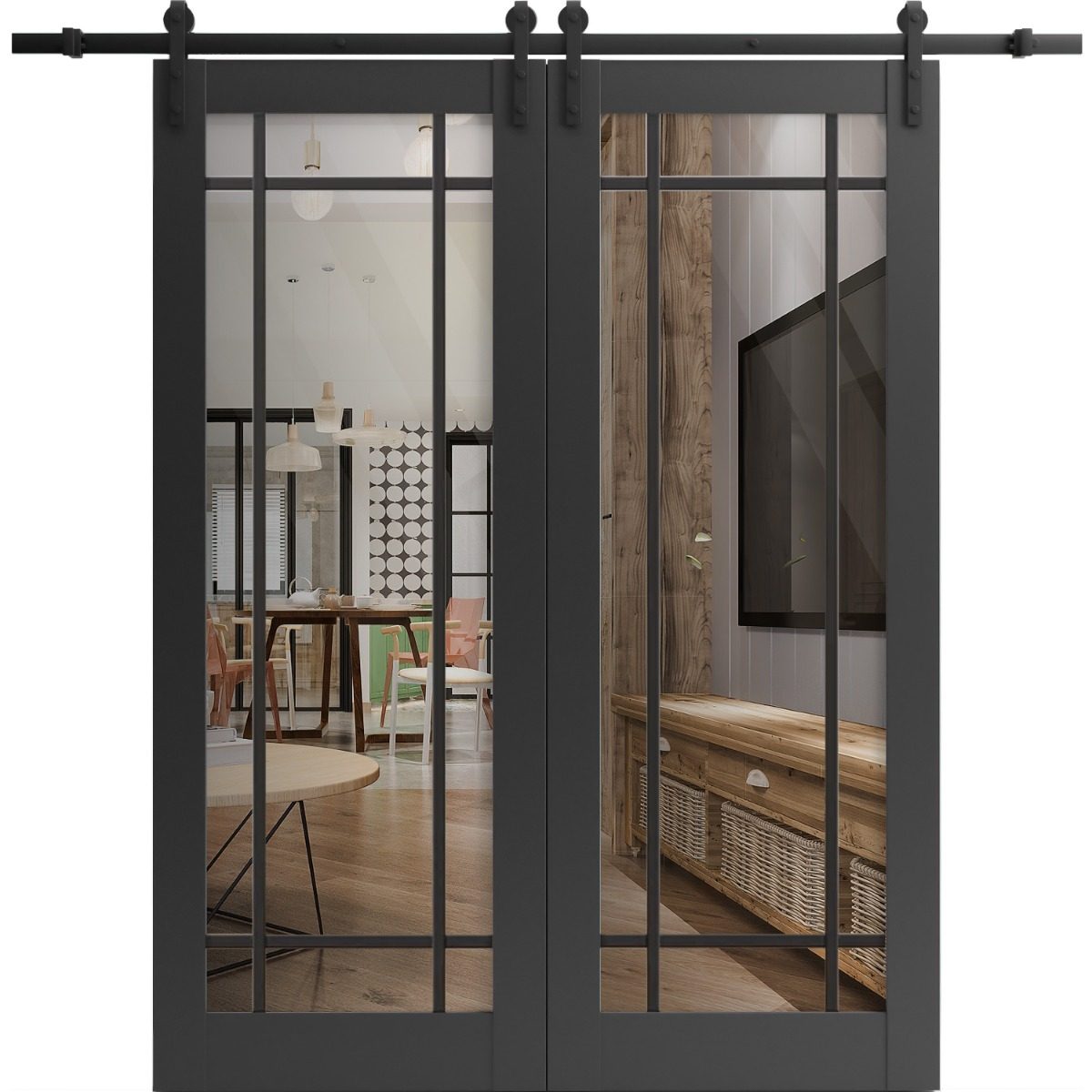 Solara 2266 Double Barn door — Doors Near Me, Los Angeles