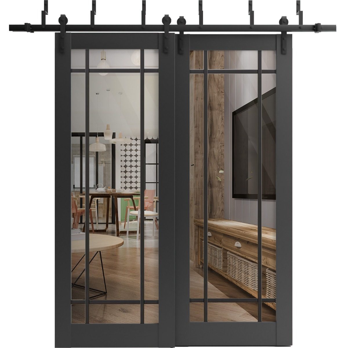 Solara 2266 Double Barn — Bypass door — Doors Near Me, Los Angeles
