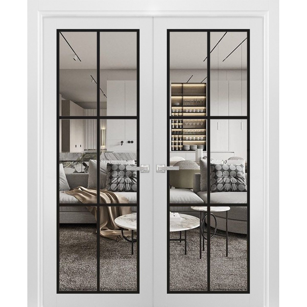 Solara 2366 Double French Swing door view 5