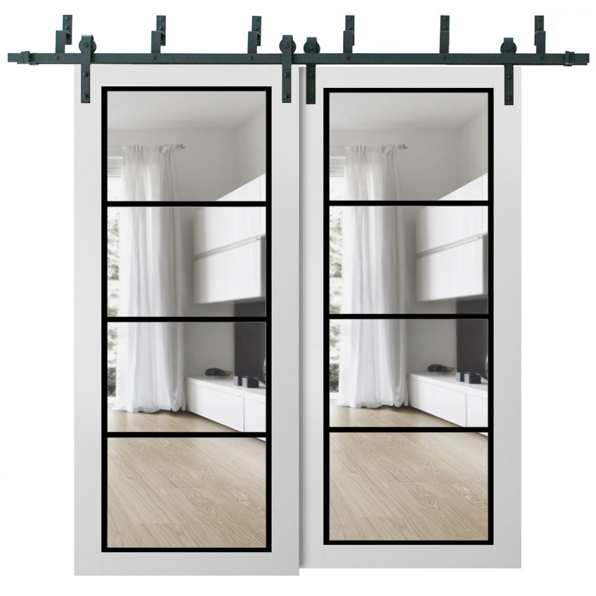 Solara 2466 Double Barn — Bypass door view 5