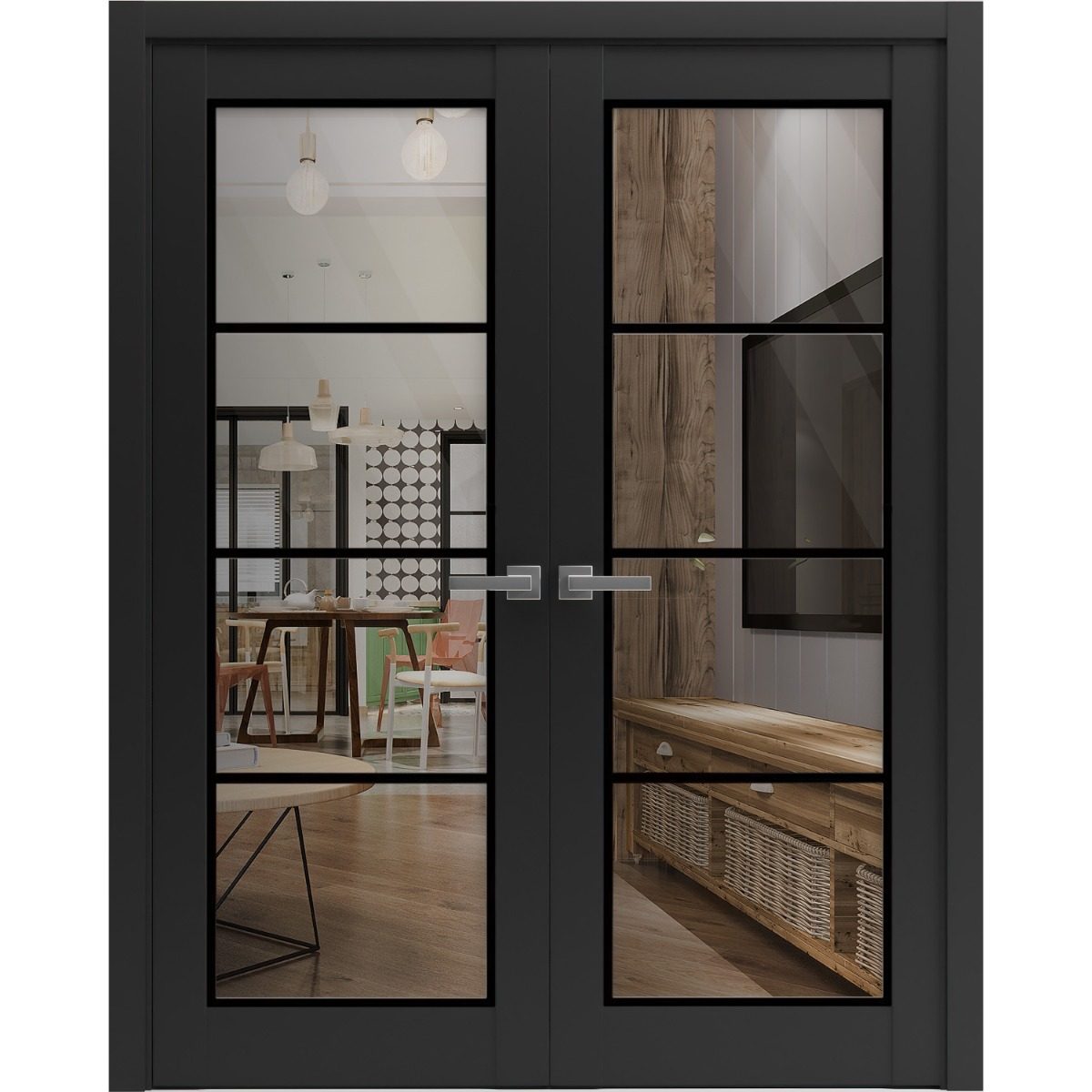 Solara 2466 Double French Swing door — Doors Near Me, Los Angeles