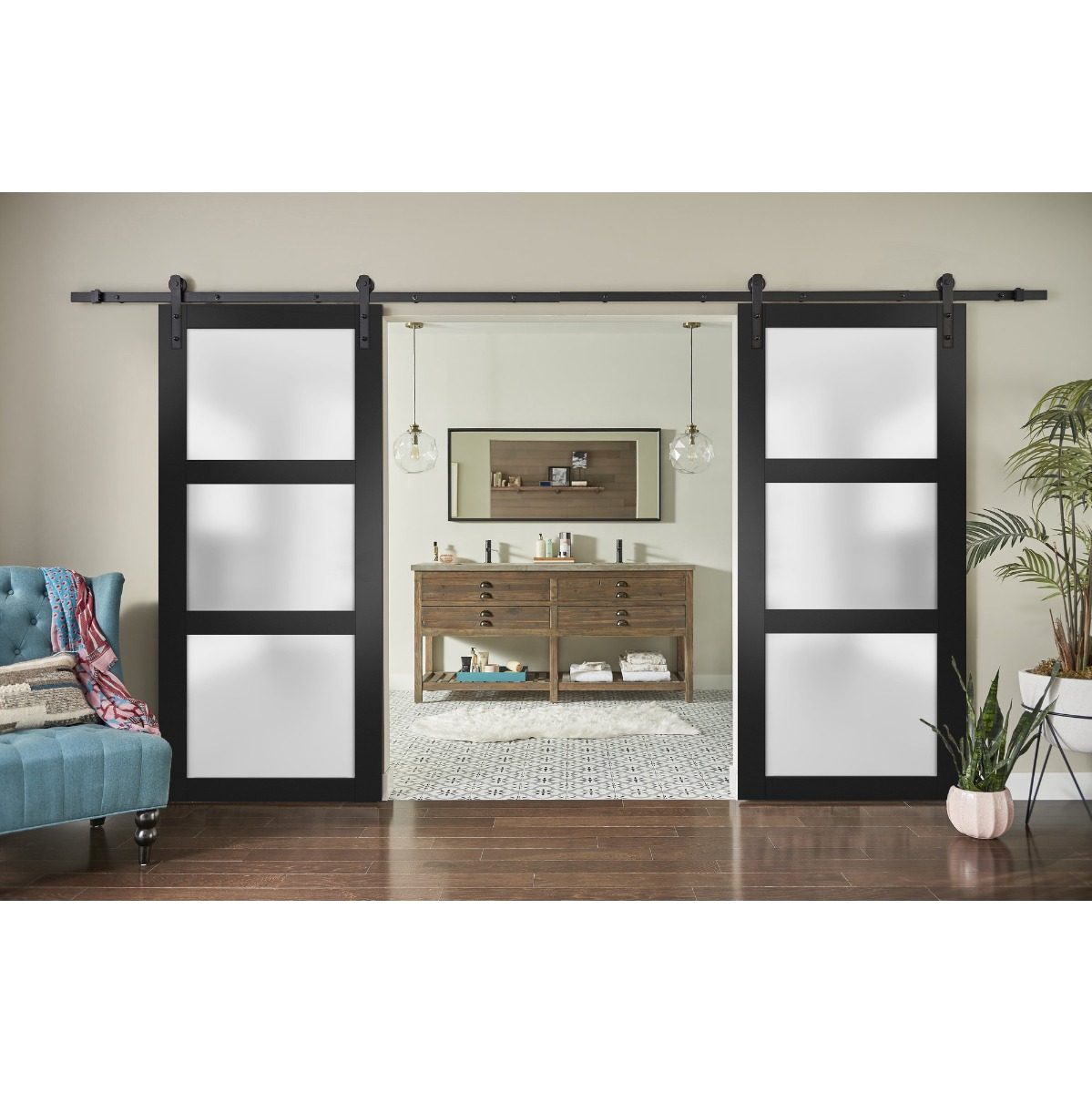 Solara 2552 Double Barn door view 6