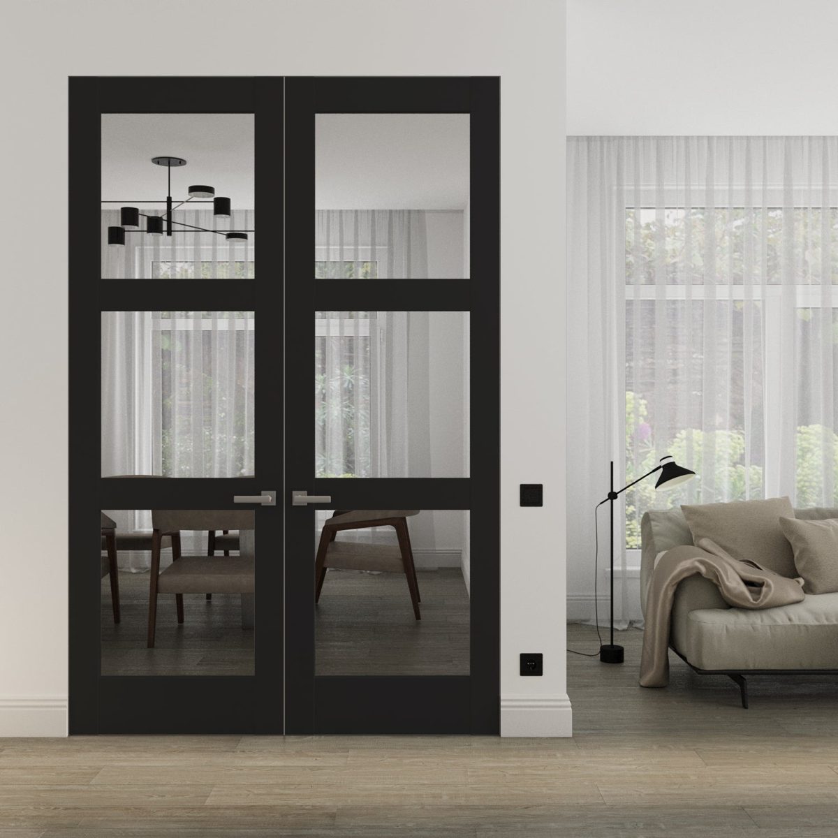 Solara 2555 Double Frameless door view 2