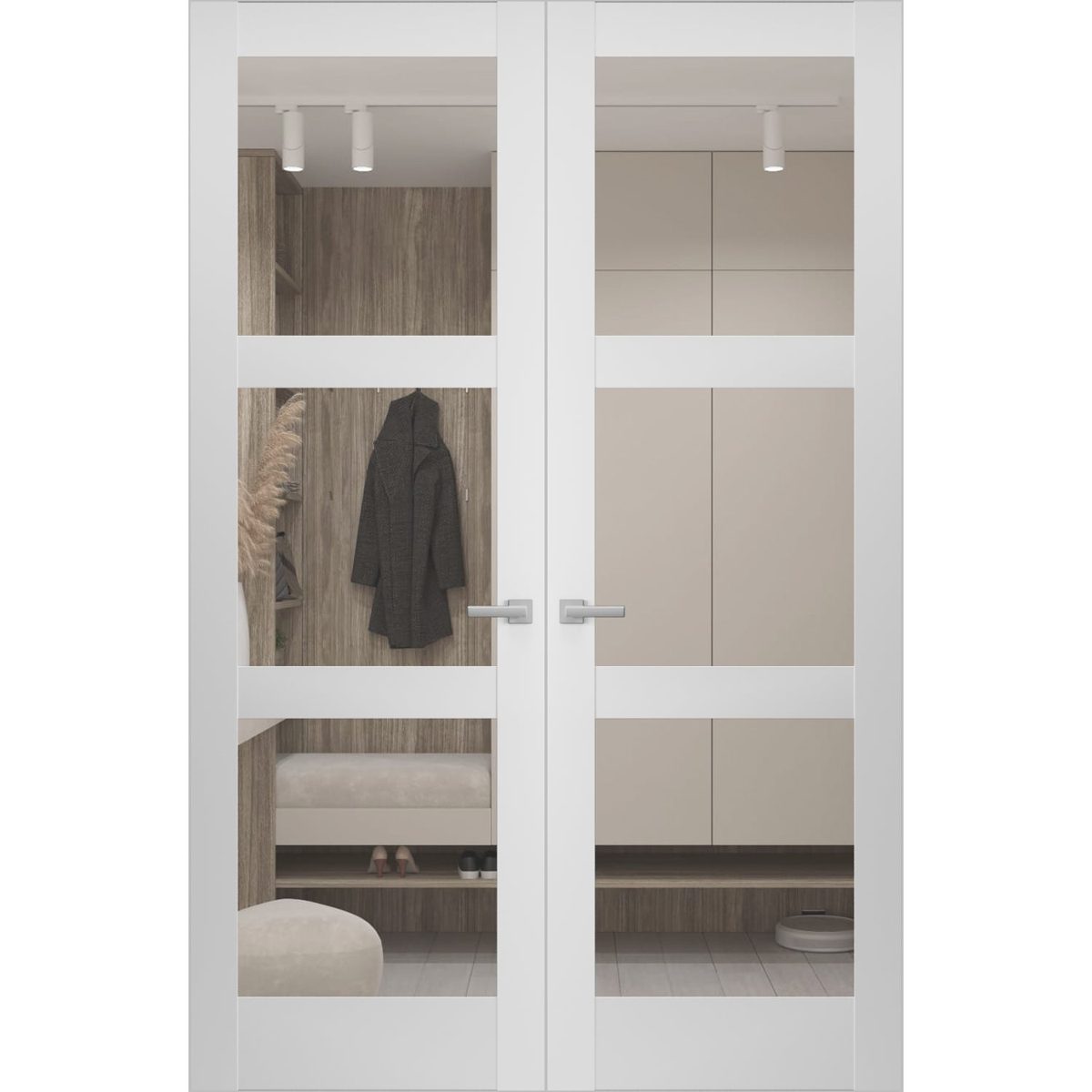 Solara 2555 Double Frameless door view 5
