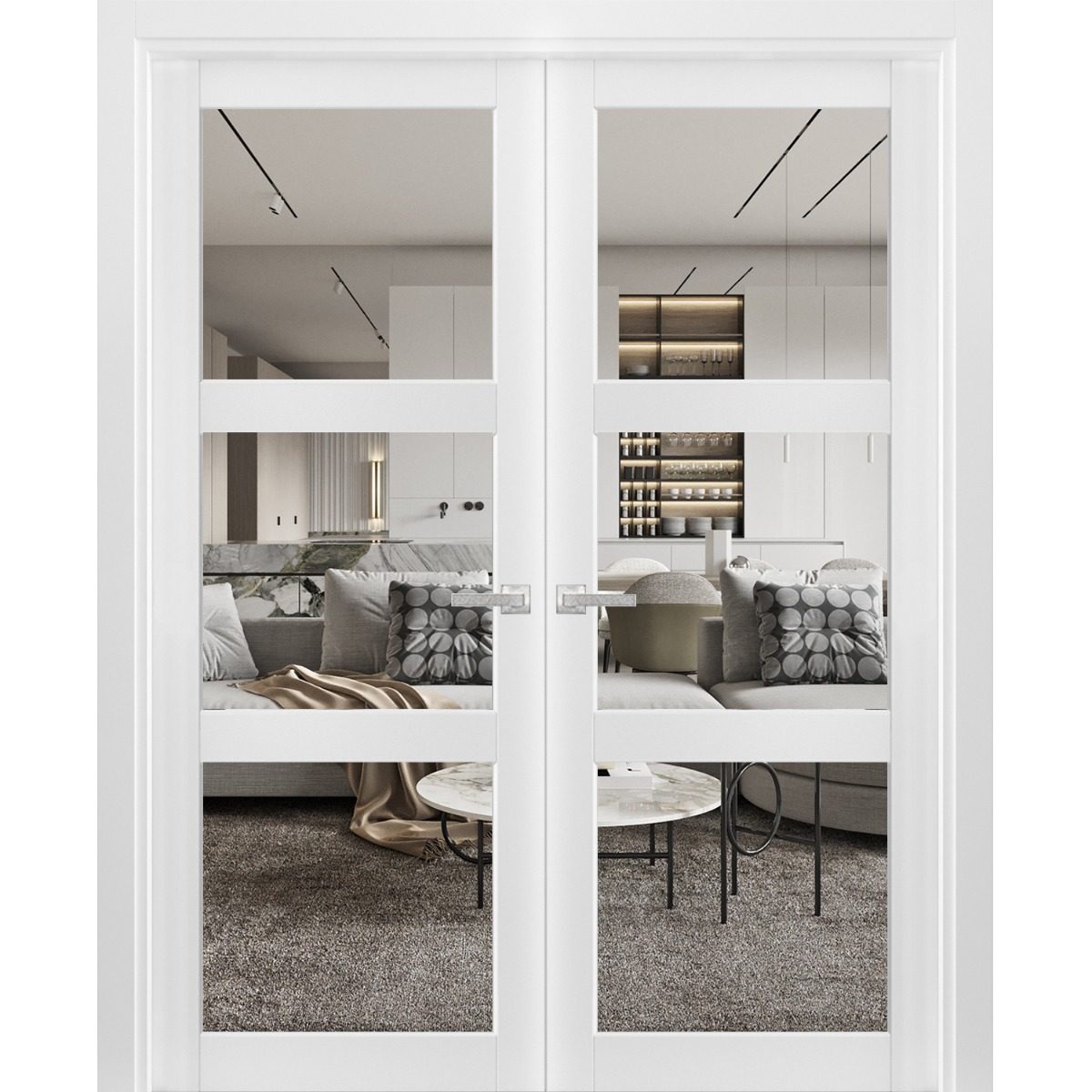 Solara 2555 Double French Swing door view 5