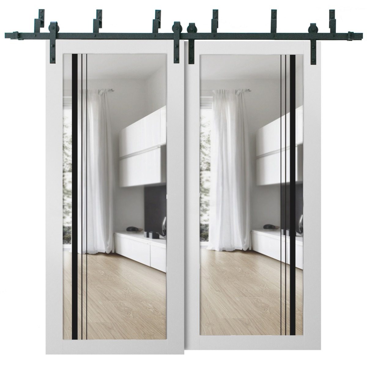 Solara 2566 Double Barn — Bypass door — Doors Near Me, Los Angeles