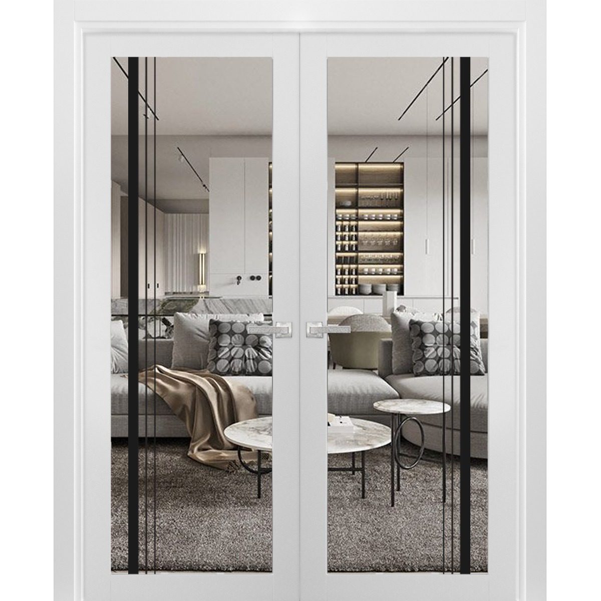Solara 2566 Double French Swing door — Doors Near Me, Los Angeles