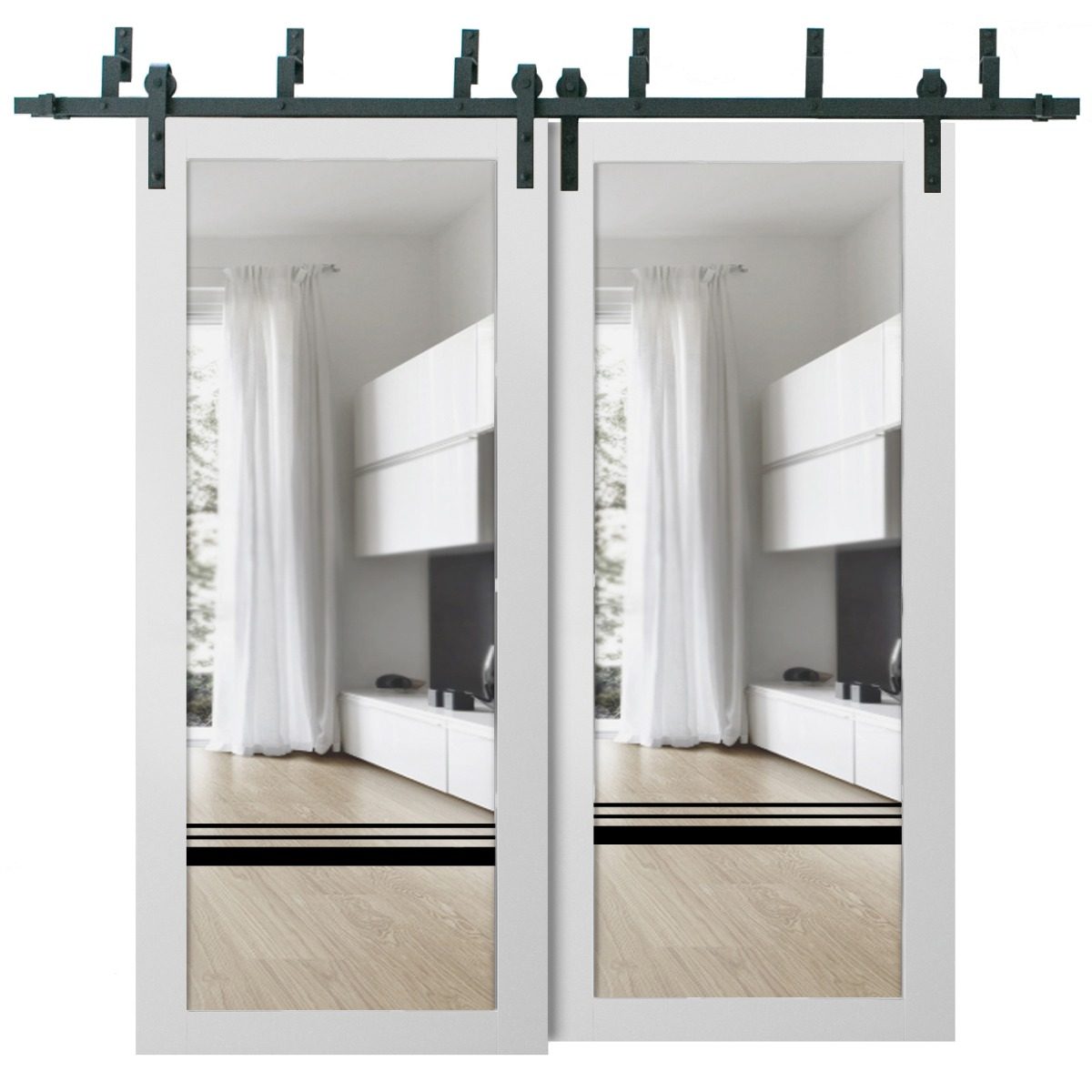 Solara 2666 Double Barn — Bypass door — Doors Near Me, Los Angeles