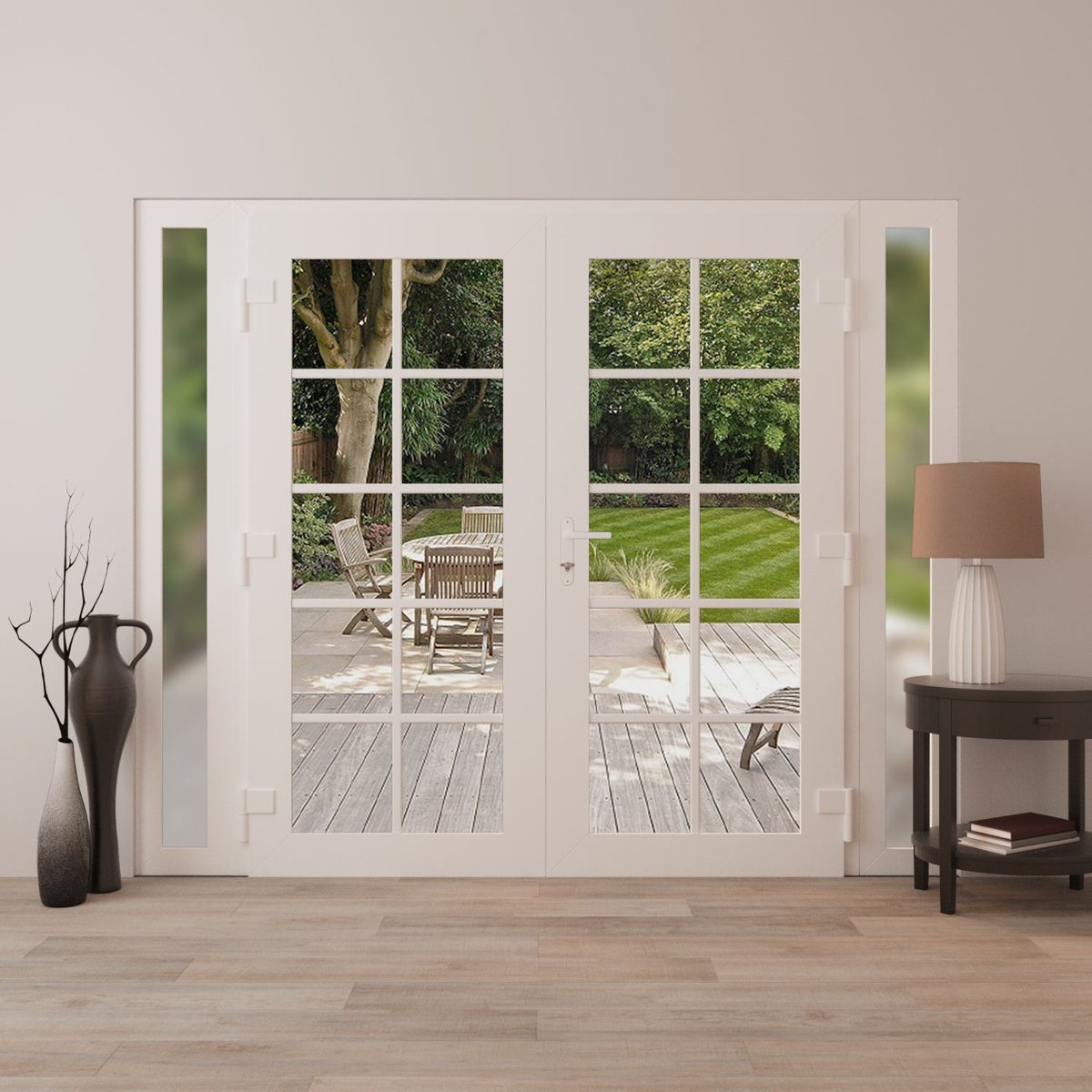 Monaco 8100 Exterior PVC/Metal door view 8