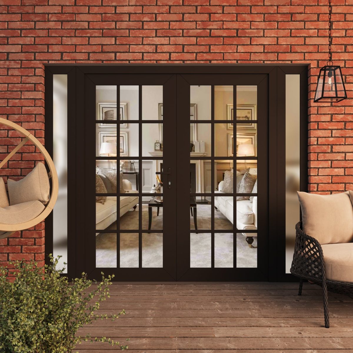 Monaco 8151 Exterior PVC/Metal door view 3