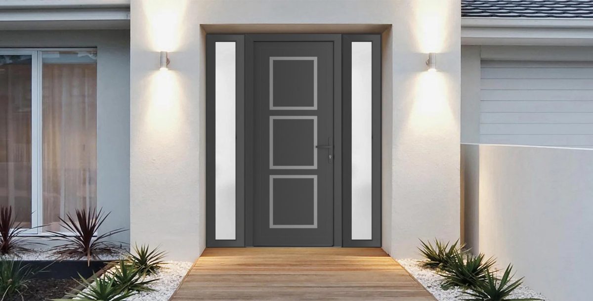 Monaco 8661 Exterior PVC/Metal door view 2